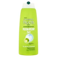 Szampony do włosów - Garnier Fructis: szampon wzmacniający przeciwłupieżowy z odżywką 2w1 400ml - miniaturka - grafika 1