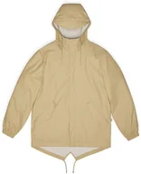 Kurtki i kamizelki sportowe damskie - Rains płaszcz przeciwdeszczowy unisex FISHTAIL JACKET W3 18010 24 SAND XS - miniaturka - grafika 1