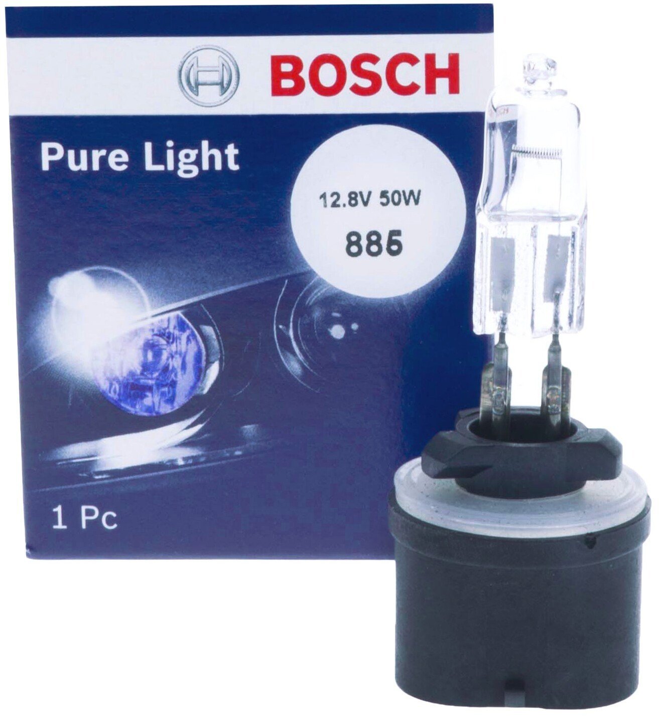 Bosch BOSCH 885 ŻARÓWKA HALOGENOWA 50W 12.8V DO ŚWIATEŁ PRZECIWMIGLOWYCH 3200K E1