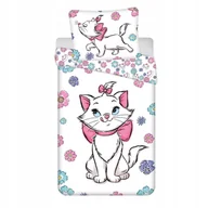 Pościel dla dzieci - Pościel Dziecięca Kotka Marie 140x200 cm Kwiatowy Wzór Bawełna - miniaturka - grafika 1