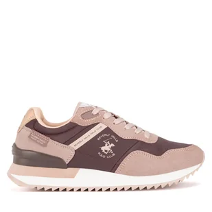 Sneakersy Beverly Hills Polo Club S9017-IW Bordowy - Sneakersy damskie - miniaturka - grafika 1