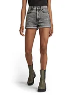 Spodenki damskie - G-STAR RAW, Damskie szorty jeansowe Tedie, Szary (Faded Carbon D21001-c909-c762), 28W - miniaturka - grafika 1