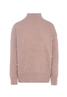 Swetry damskie - Nascita Damski sweter z cekinami, elegancki sweter akryl beżowy rozmiar XL/XXL, beżowy, XL - miniaturka - grafika 1