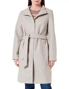 VERO MODA Damski płaszcz VMPOPALLY COAT BOOS, Silver Mink/Szczegóły: melanż, L - Płaszcze damskie - miniaturka - grafika 1