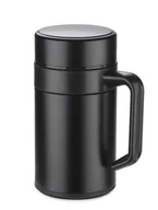 Kubki termiczne - Kubek termiczny BOSSKI 400 ml 16028-02 Czarny - miniaturka - grafika 1