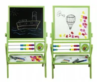 Tablice i flipcharty - 3MTOYS, Obrotowa drewniana tablica magnetyczna akcesoria TZ - miniaturka - grafika 1