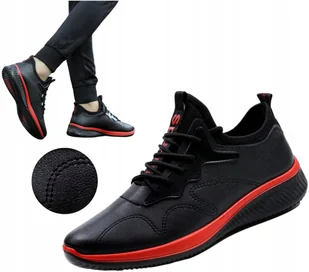 Buty SNEAKERSY męskie półbuty sportowe adidasy SKÓRZANE Bardzo Lekkie r. 41 - Sneakersy męskie - miniaturka - grafika 1