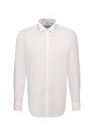 Koszule męskie - Seidensticker Modern Fit Koszula męska Biznes, Beżowy (21 Ecru), 34 - miniaturka - grafika 1