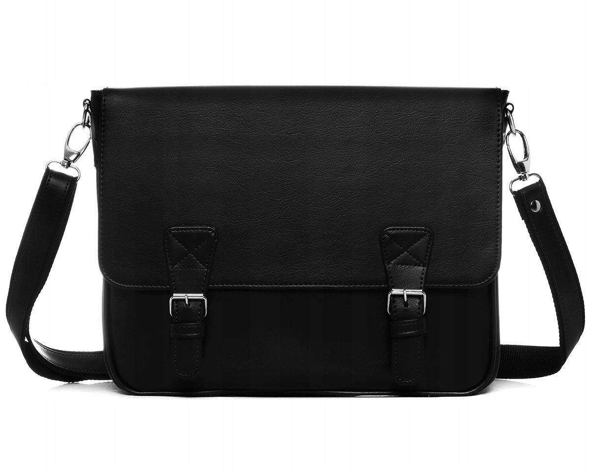 Czarna Listonoszka Męska Torba Na Ramię Solome