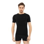 Koszulki sportowe męskie - Męska koszulka termoaktywna Lockness Man T-shirt full black - L - miniaturka - grafika 1