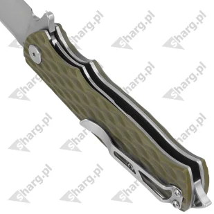 Nóż składany Bestech Grampus Olive G10, Stonewashed / Satin D2 (BG02B) - Noże - miniaturka - grafika 5