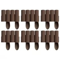 Cellfast Palisada ogrodowa 4 Standard brązowa 14,5 cm x 2,3 m zestaw 6 szt. - Pozostałe narzędzia ogrodowe - miniaturka - grafika 1