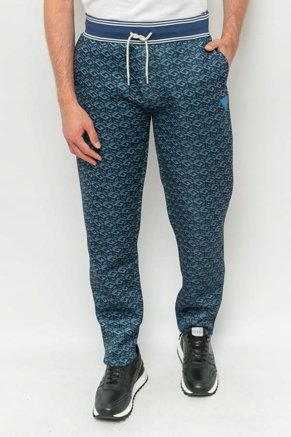 SPODNIE DRESOWE MĘSKIE GUESS Z3YB15 JR06W NIEBIESKIE - XL