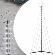 Ozdoby bożonarodzeniowe - vidaXL Lampki choinkowe, 339 zimnych białych LED, 187 cm - miniaturka - grafika 1