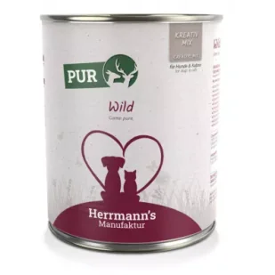 Herrmanns Manufaktur Kreativ Mix Wild - 100% dziczyzna 800 g - Mokra karma dla psów - miniaturka - grafika 1