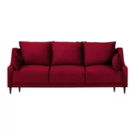 Sofy i kanapy - Czerwona rozkładana sofa ze schowkiem Mazzini Sofas Freesia, 215 cm - miniaturka - grafika 1