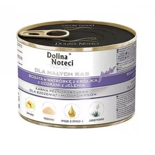 Dolina Noteci Premium Junior Małe Rasy Wątróbka Królika I Ozorek Jelenia 0,185 kg - Mokra karma dla psów - miniaturka - grafika 3