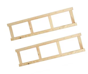 Bok 2 Szt Do Regału Drewnianego Lsr Ramka Noga 124,2X33 Cm Naturalny Drewno Sosnowe / Wamar-Sosenka - Meble modułowe i akcesoria - miniaturka - grafika 1