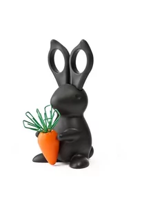 Qualy Desk Bunny przybornik na biurko, kolor czarny QL10115-BK - Akcesoria na biurko - miniaturka - grafika 2