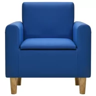 Fotele i pufy dla dzieci - vidaXL Lumarko Sofa dla dziecka, niebieska, obita sztuczną skórą 325504 - miniaturka - grafika 1