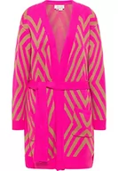 Swetry damskie - myMo Kardigan damski 12325134, różowy beżowy, XL-XXL - miniaturka - grafika 1