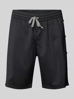 Spodnie sportowe męskie - Szorty z dzianiny dresowej z detalami z logo model ‘Breakaway’ - grafika 1