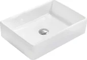 Umywalki - Umywalka Mexen Mexen Dina umywalka nablatowa 47 x 33 cm biała - 21454700 - miniaturka - grafika 1