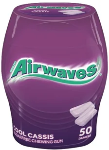 AIRWAVES COOL CASSIS GUMA BEZ CUKRU W BUTELCE (46 drażetek) 64g - Gumy do żucia, lizaki, dropsy AIRWAVES COOL CASSIS GUMA BEZ CUKRU W BUTELCE (46 drażetek) 64g - Gumy do żucia, lizaki, dropsy - miniaturka - grafika 1