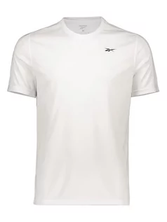 Koszulki sportowe męskie - Reebok Koszulka sportowa "Tech" w kolorze białym - grafika 1