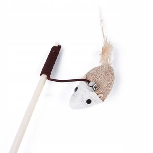 Wędka dla kota MYSZ Zabawka dla kota EKOLOGICZNA - Zabawki dla kotów - miniaturka - grafika 1