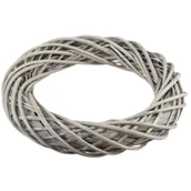 Dekoracje domu - Wianek wiklinowy 50 x 10 cm szary - miniaturka - grafika 1