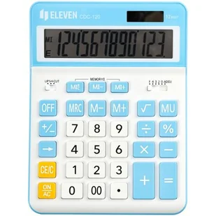 Kalkulator ELEVEN CDC120WHCY Zasilanie bateryjno-słoneczne, 4 pamięci - Kalkulatory - miniaturka - grafika 1