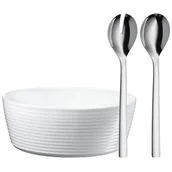 Miski i półmiski - WMF Łyżki i misa do sałaty Nuova 12.9390.9990 - miniaturka - grafika 1