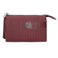 Portfele - Pepe Jeans Sprig Trójkomorowy Portfel Czerwony 17,5x9,5x2 cm Sztuczna skóra by Joumma Bags, Czerwone, Talla única, Portfel z trzema przegródkami - miniaturka - grafika 1