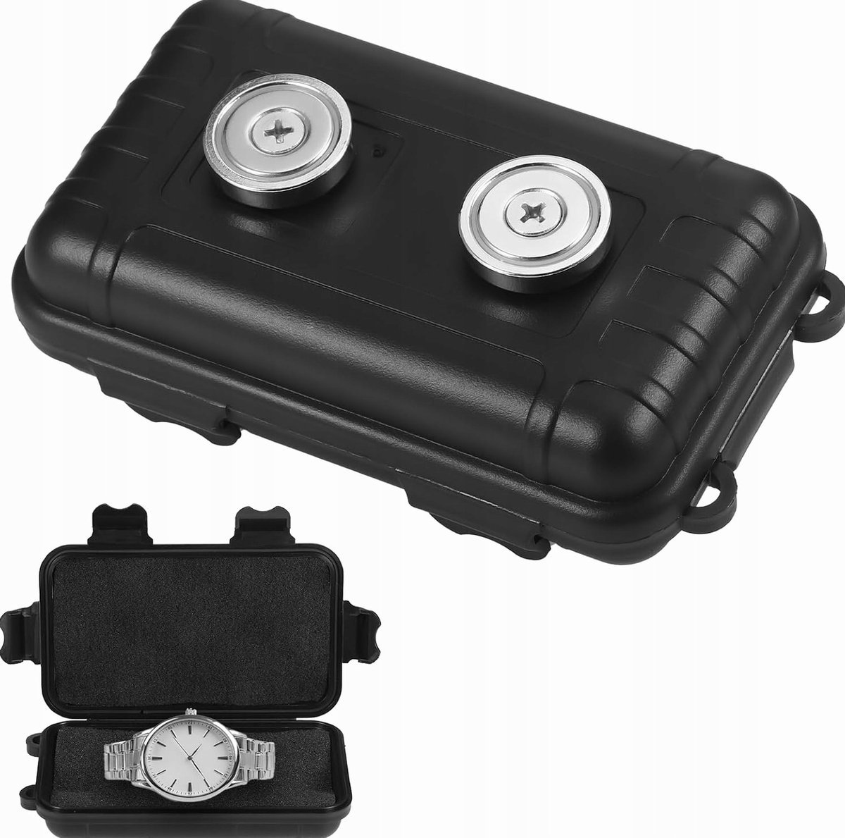 UCHWYT MAGNETYCZNY NA KLUCZE 12X7X4CM WODOODPORNY ETUI SEJF SCHOWEK