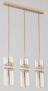 Alfa Kapris lampa wisząca 3-punktowa złota 61016 - Lampy sufitowe - miniaturka - grafika 1