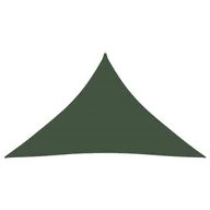 Parasole ogrodowe - VidaXL Żagiel przeciwsłoneczny, 160 g/m, ciemnozielony, 3,5x3,5x4,9 m 311477 VidaXL - miniaturka - grafika 1
