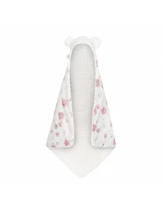 Bonjour Cherie Kocyk bawełniany do fotelika samochodowego Royal Baby minky Ecru - Koce i narzuty dla dzieci - miniaturka - grafika 1