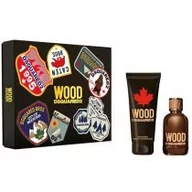 Zestawy perfum męskich - Dsquared2 2 Wood Pour Homme zestaw 100ml woda toaletowa + 150ml żel pod prysznic - miniaturka - grafika 1