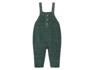 Lupilu Ogrodniczki niemowlęce z biobawełny Zielony 50/56 - Spodenki dla niemowląt - miniaturka - grafika 1