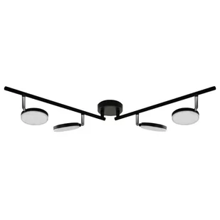 Polux Listwa 4x5W LED CAPRI 10224C czarny SANICO - Lampy sufitowe - miniaturka - grafika 1