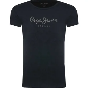 Pepe Jeans London T-shirt HANA GLITTER | Regular Fit - Koszulki męskie - miniaturka - grafika 1