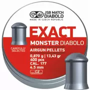 Amunicja do wiatrówek - Śrut 4,52 mm JSB Diabolo Exact Monster 400 szt - miniaturka - grafika 1