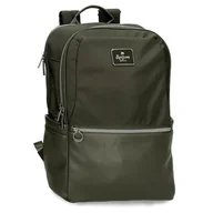 Torby na laptopy - Pepe Jeans Christine Plecak Na Laptopa 15,6 cala Zielony 29 x 40 x 11 cm Poliester z Detalami Ze Sztucznej Skóry 15,6 L by Joumma Bags, Zielony, Talla única, plecak na laptopa - miniaturka - grafika 1