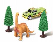Samochody i pojazdy dla dzieci - MAISTO Zestaw z dinozaurem i pojazdem + akcesoria - miniaturka - grafika 1