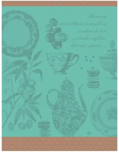Le Jacquard Fran ais Ściereczka kuchenna Macarons Zielona - Ściereczki, gąbki, czyściki - miniaturka - grafika 1