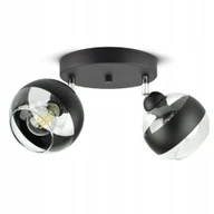 Lampy sufitowe - Lampa Wisząca Sufitowa Żyrandol Czarna Szklane Kule Black Belt EG2 Led E27 - miniaturka - grafika 1