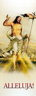 Ikony i obrazy sakralne - Baner na Wielkanoc "ALLELUJA!" 75x200cm - miniaturka - grafika 1