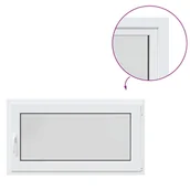 Tablice i flipcharty - vidaXL Okno piwniczne RISOR 110x50cm uchylno-rozwierne DIN prawe białe - miniaturka - grafika 1