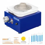 Prace ręczne dla dzieci - Koło garncarskie elektryczne 10 cm 30 W niebieskie - miniaturka - grafika 1